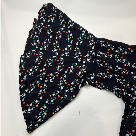 NWOT SHEIN Plunging Neck Tribal Print Floral Motif Maxi Dress Boho Dress 12/XL - Picture 7 of 12